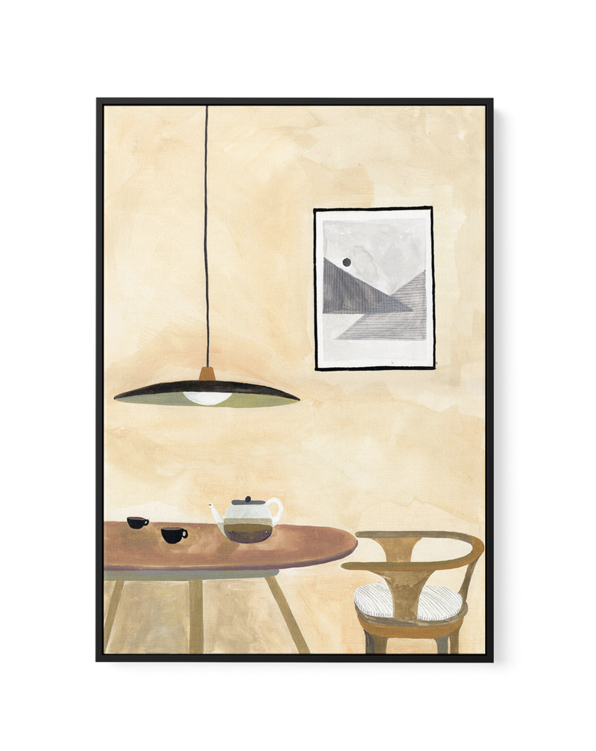 Home by Laura Page | Framed Canvas Art Print