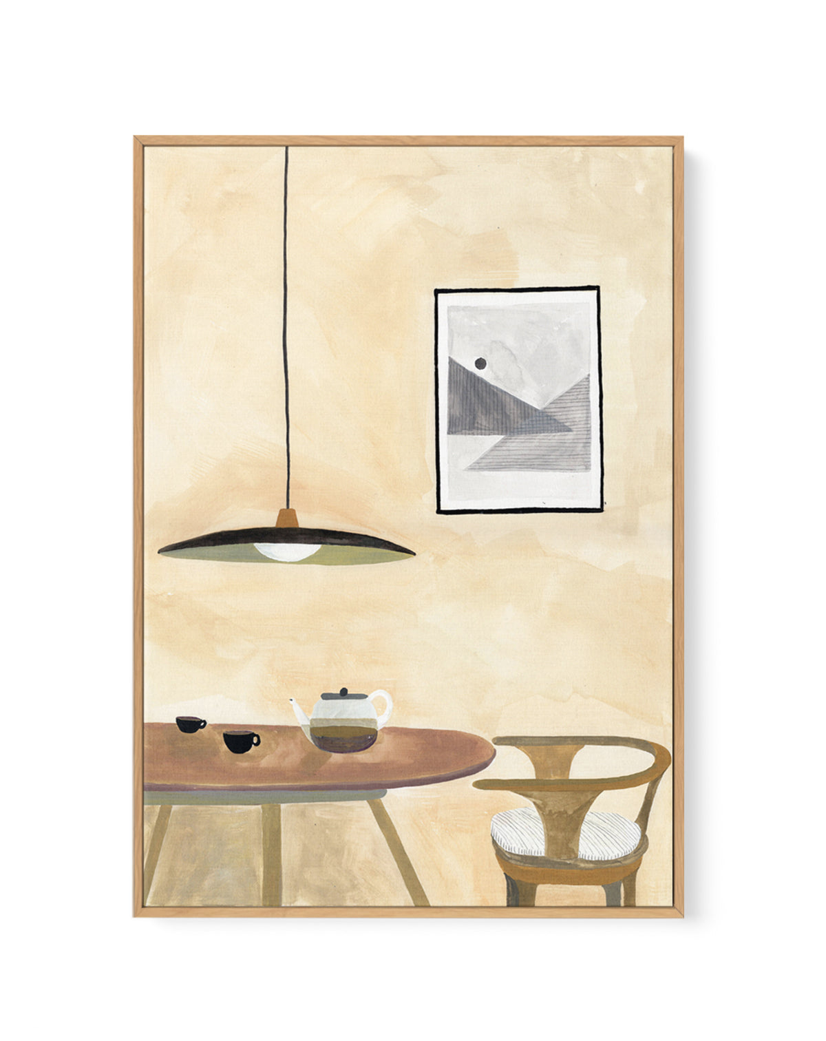 Home by Laura Page | Framed Canvas Art Print