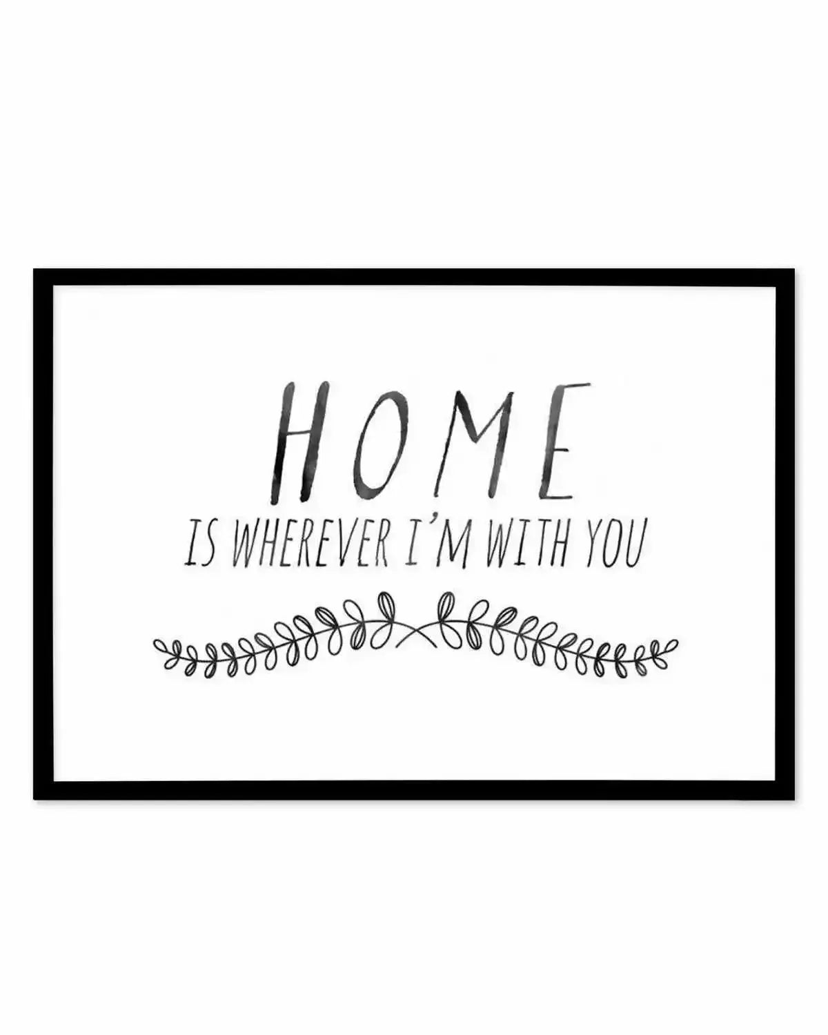Home is... Art Print from Olive et Oriel where you can shop wallpaper and artworks online