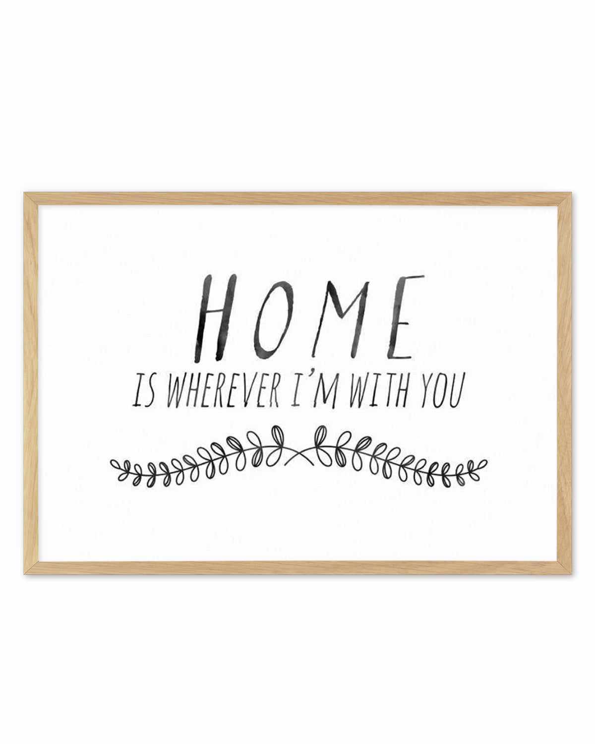 Home is... Art Print