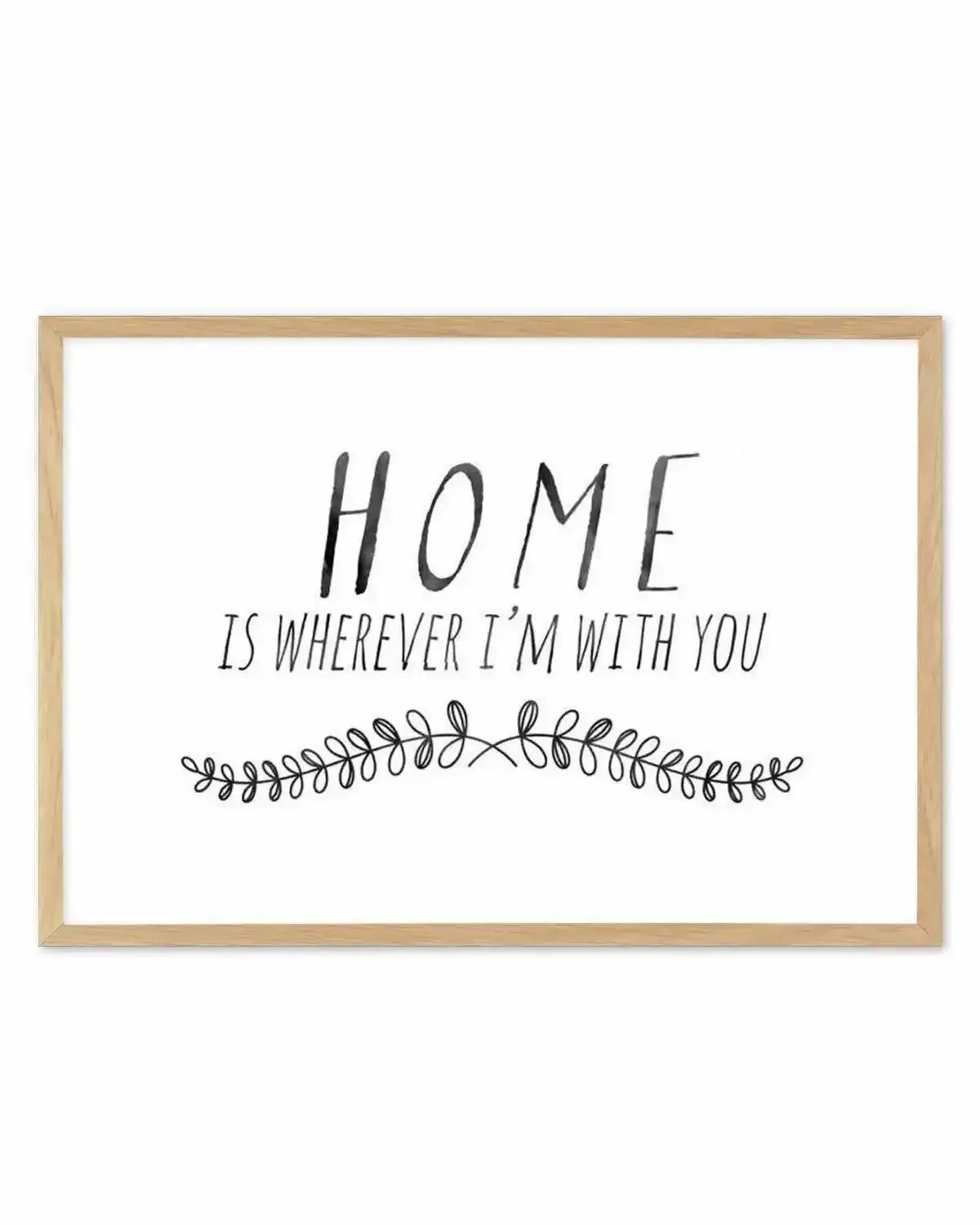 Home is... Art Print from Olive et Oriel where you can shop wallpaper and artworks online