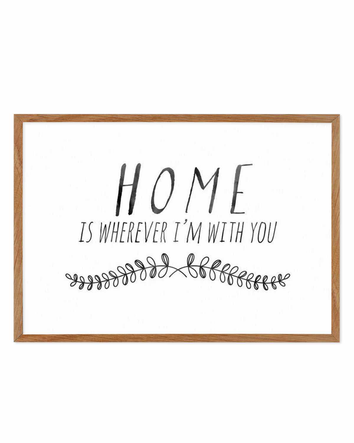 Home is... Art Print