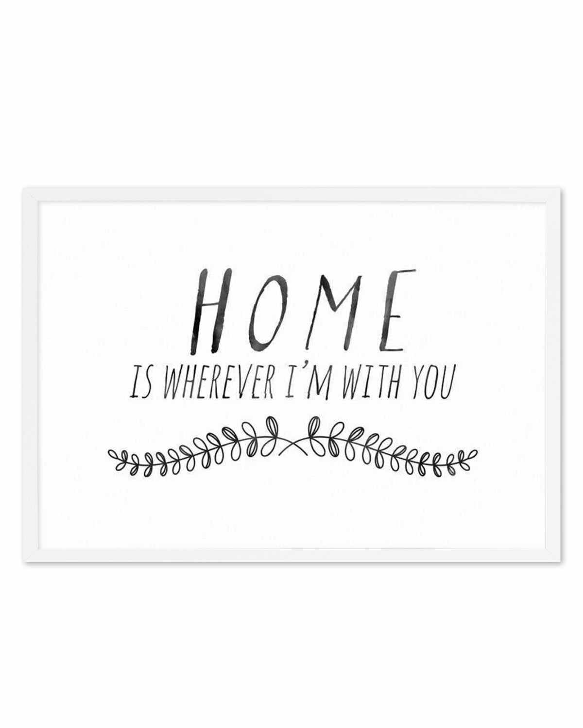 Home is... Art Print