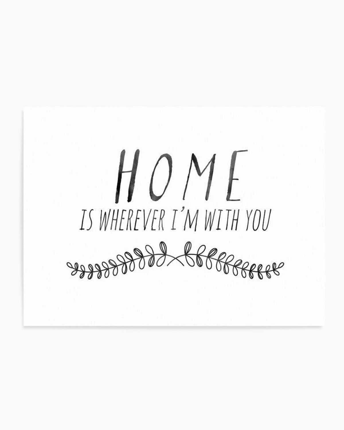 Home is... Art Print