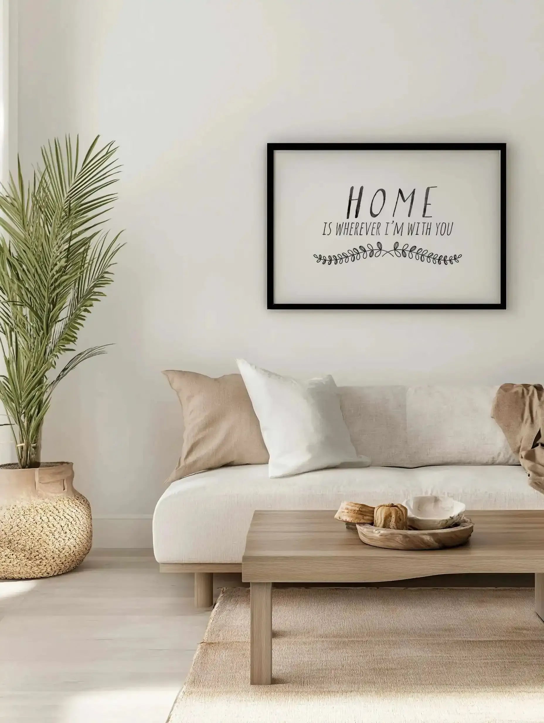 Home is... Art Print from Olive et Oriel where you can shop wallpaper and artworks online