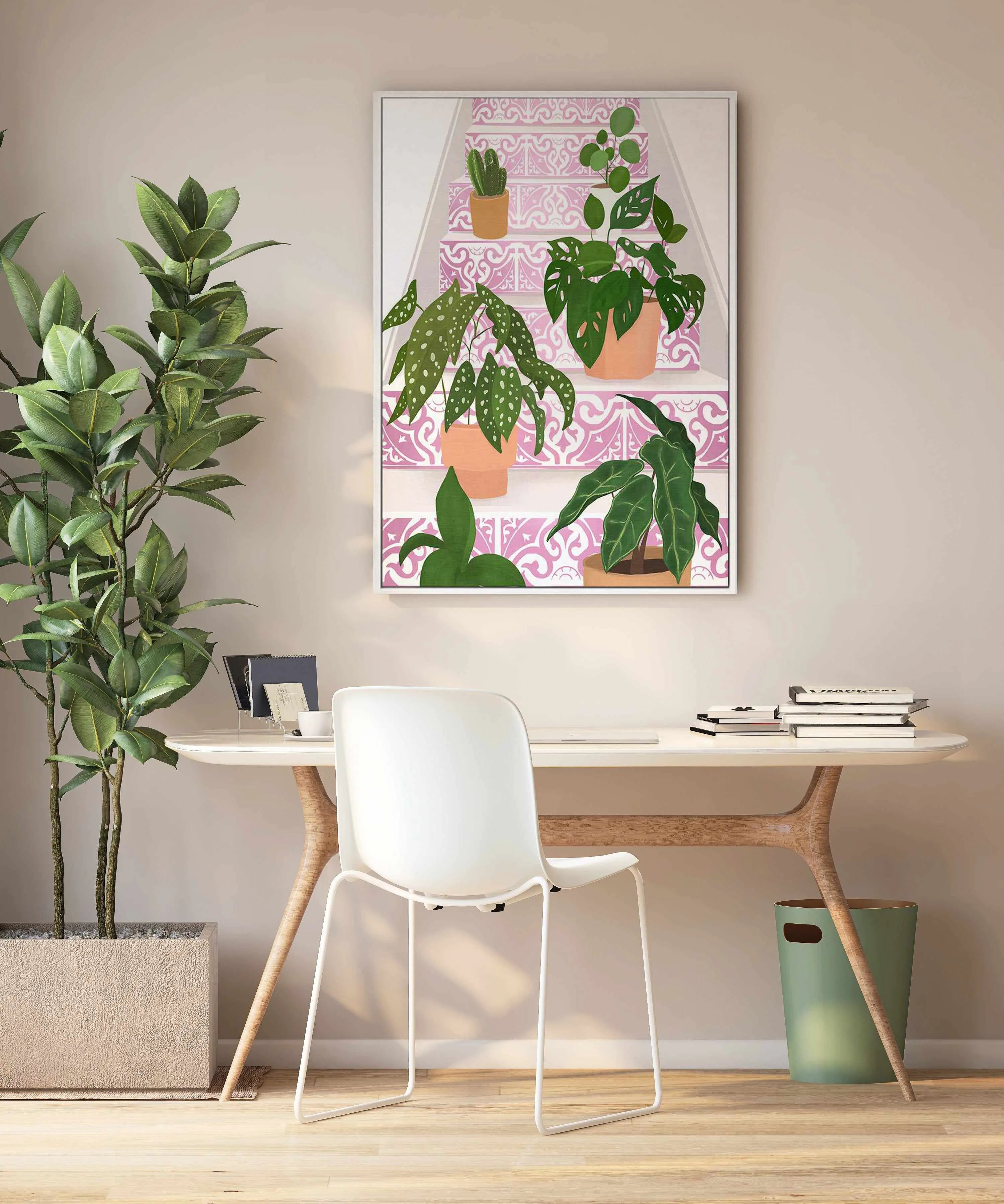 Home Plants by Petra Lizde | Framed Canvas Art Print from Olive et Oriel where you can shop wallpaper and artworks online