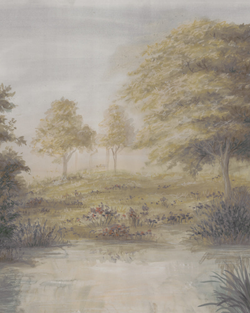 Homestead Trail Panoramic Wallpaper Mural Wallpaper from Olive et Oriel where you can shop wallpaper and artworks online