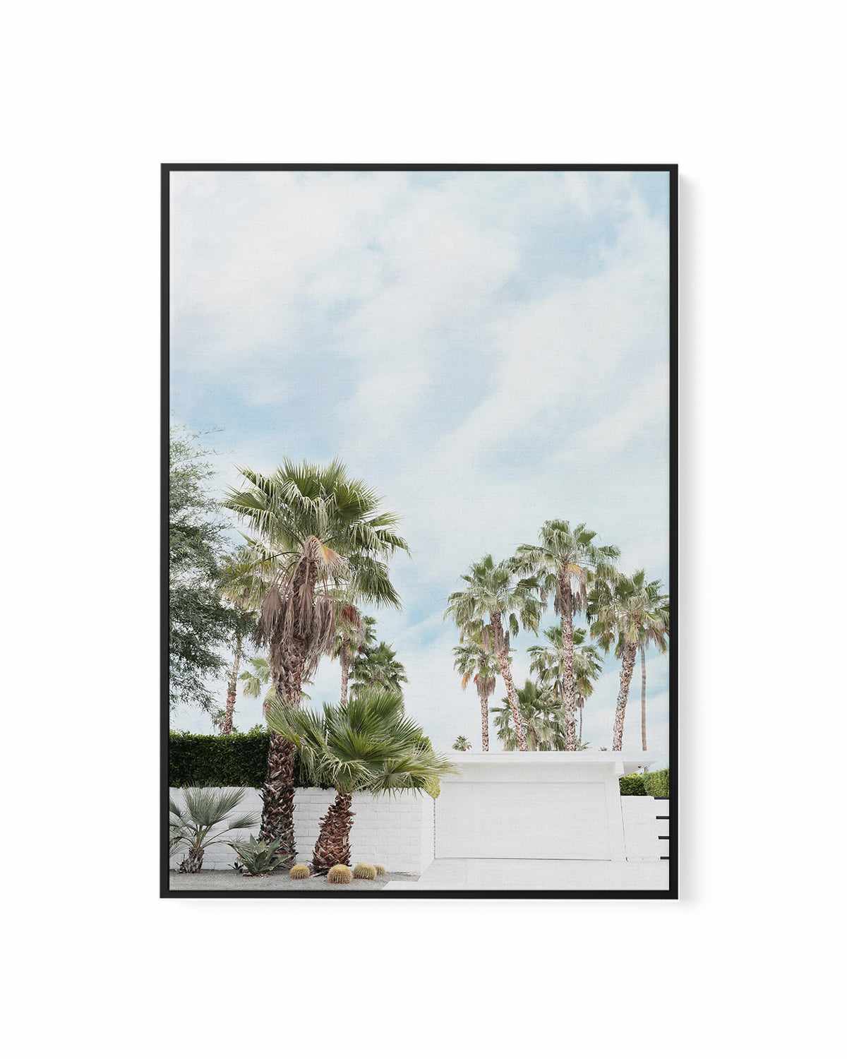 Home, Palm Springs | Framed Canvas Art Print