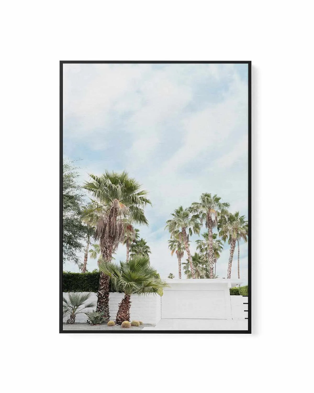 Home, Palm Springs | Framed Canvas Art Print from Olive et Oriel where you can shop wallpaper and artworks online