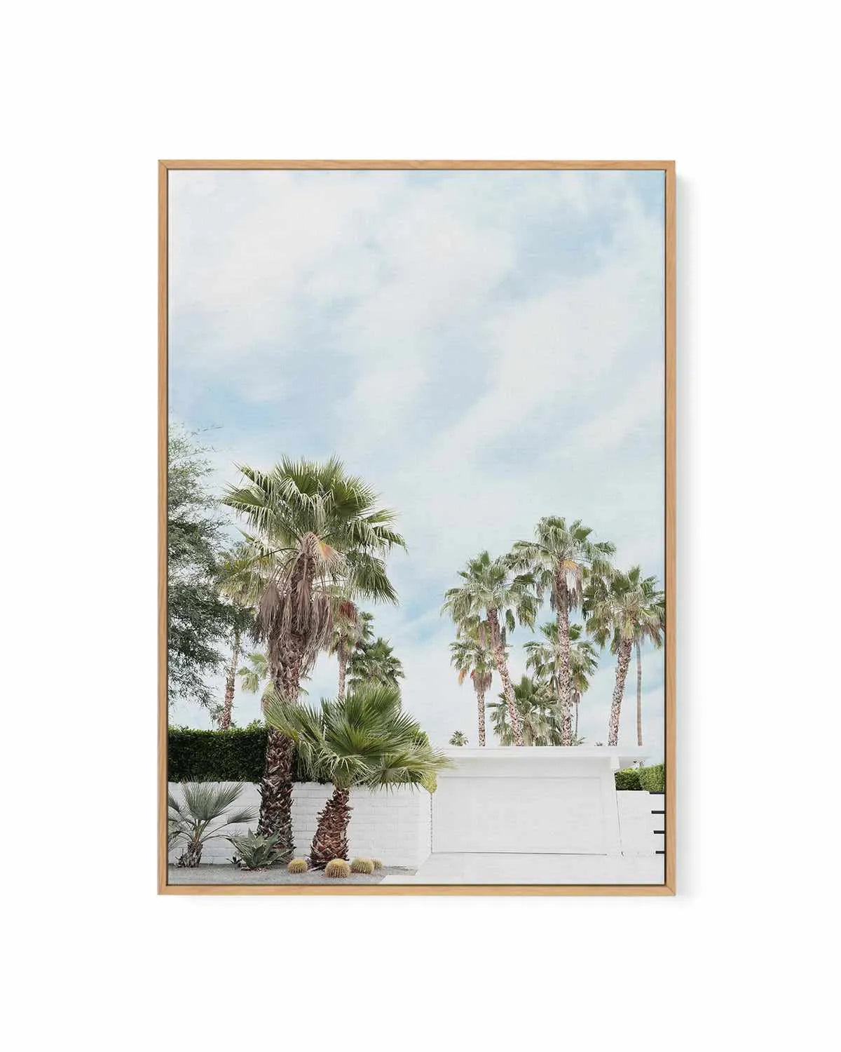 Home, Palm Springs | Framed Canvas Art Print from Olive et Oriel where you can shop wallpaper and artworks online