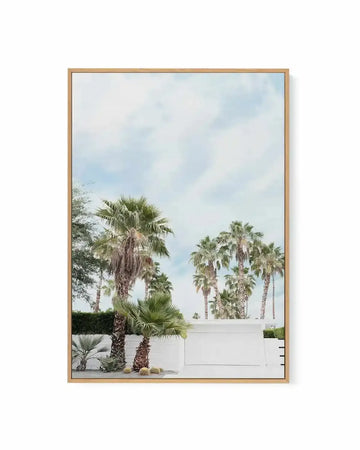 Home, Palm Springs | Framed Canvas Art Print from Olive et Oriel where you can shop wallpaper and artworks online