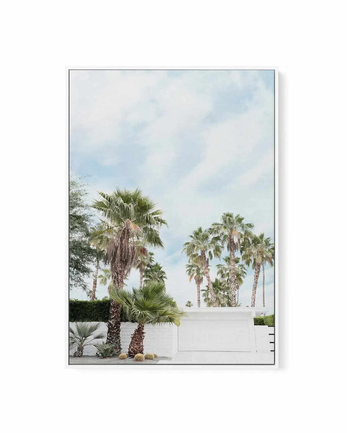 Home, Palm Springs | Framed Canvas Art Print from Olive et Oriel where you can shop wallpaper and artworks online
