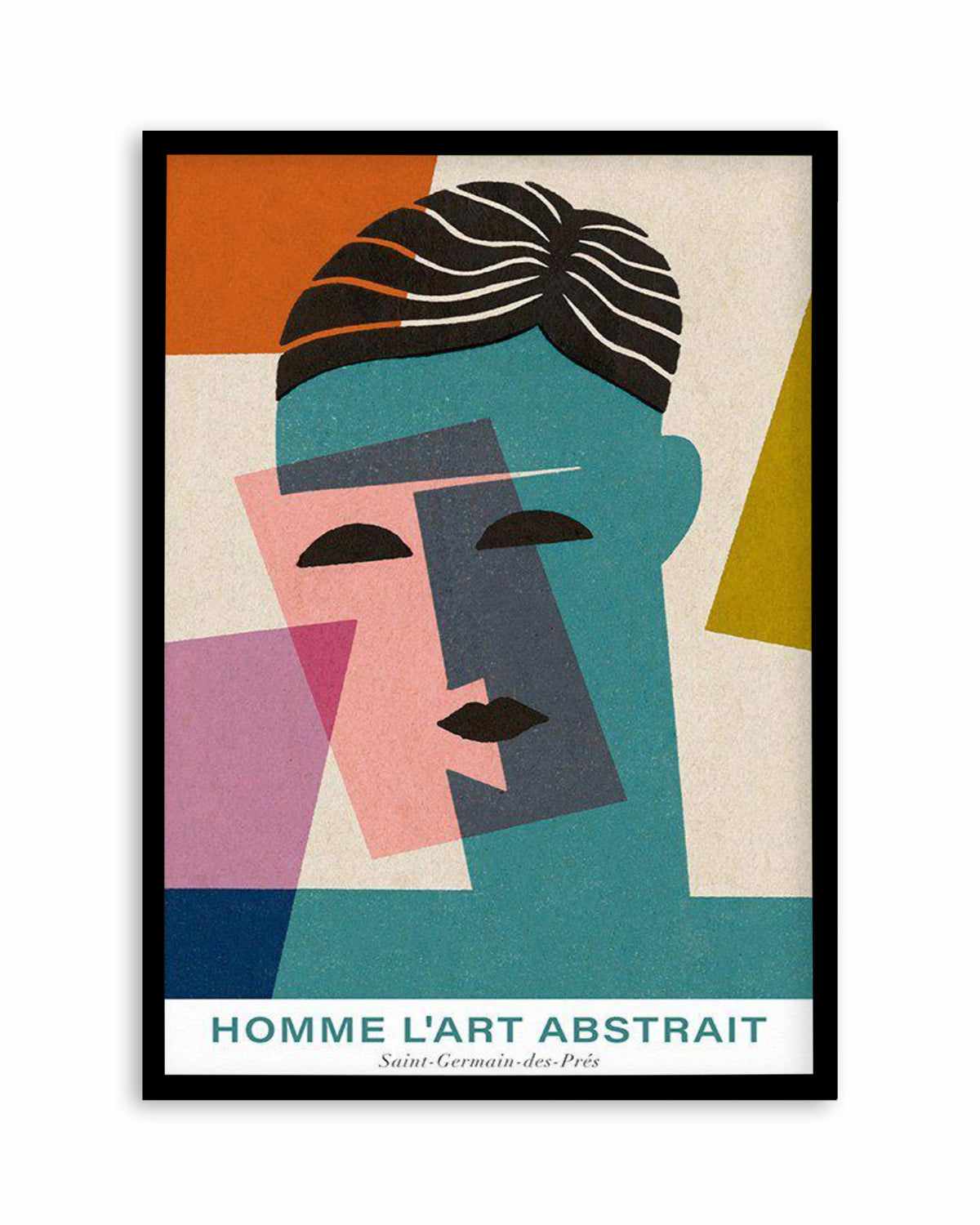 Homme L'art Abstrait Art Print