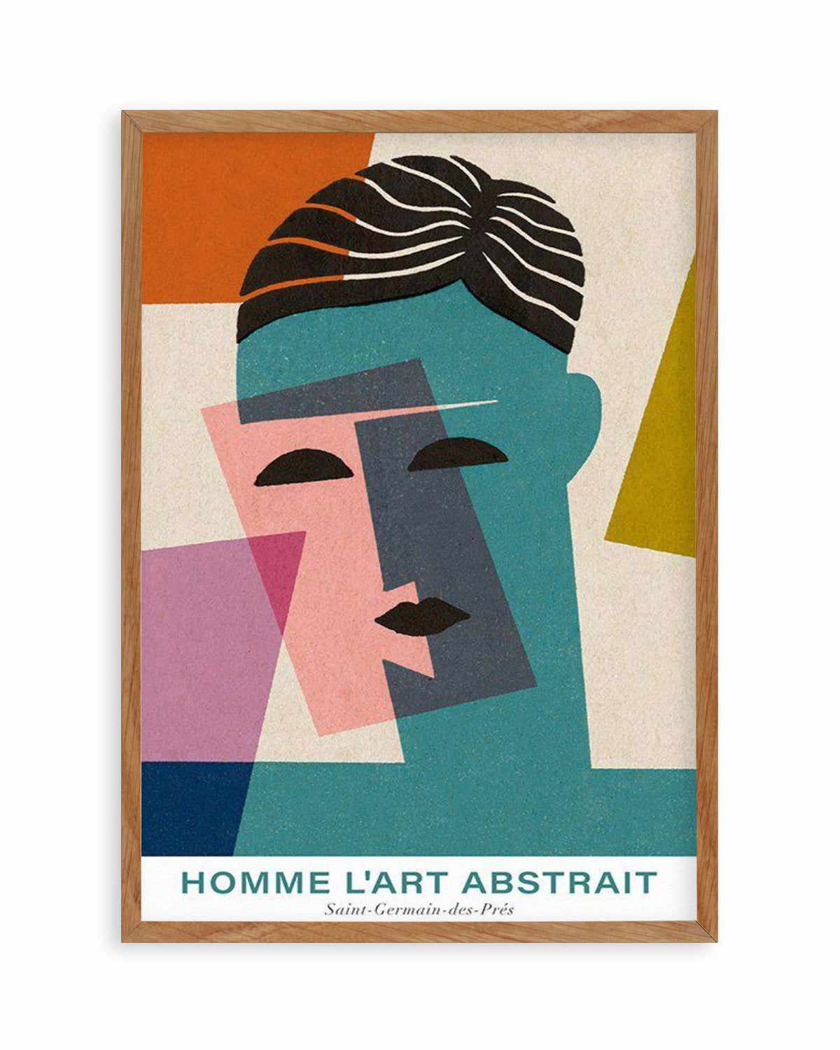 Homme L'art Abstrait Art Print