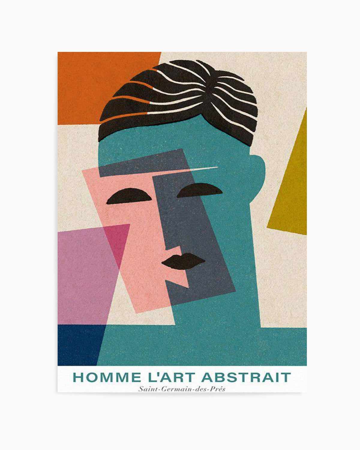 Homme L'art Abstrait Art Print