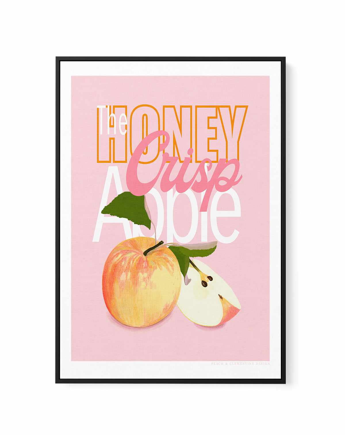 Honey Crisp Apple by Jenny Liz Rome | Framed Canvas Art Print