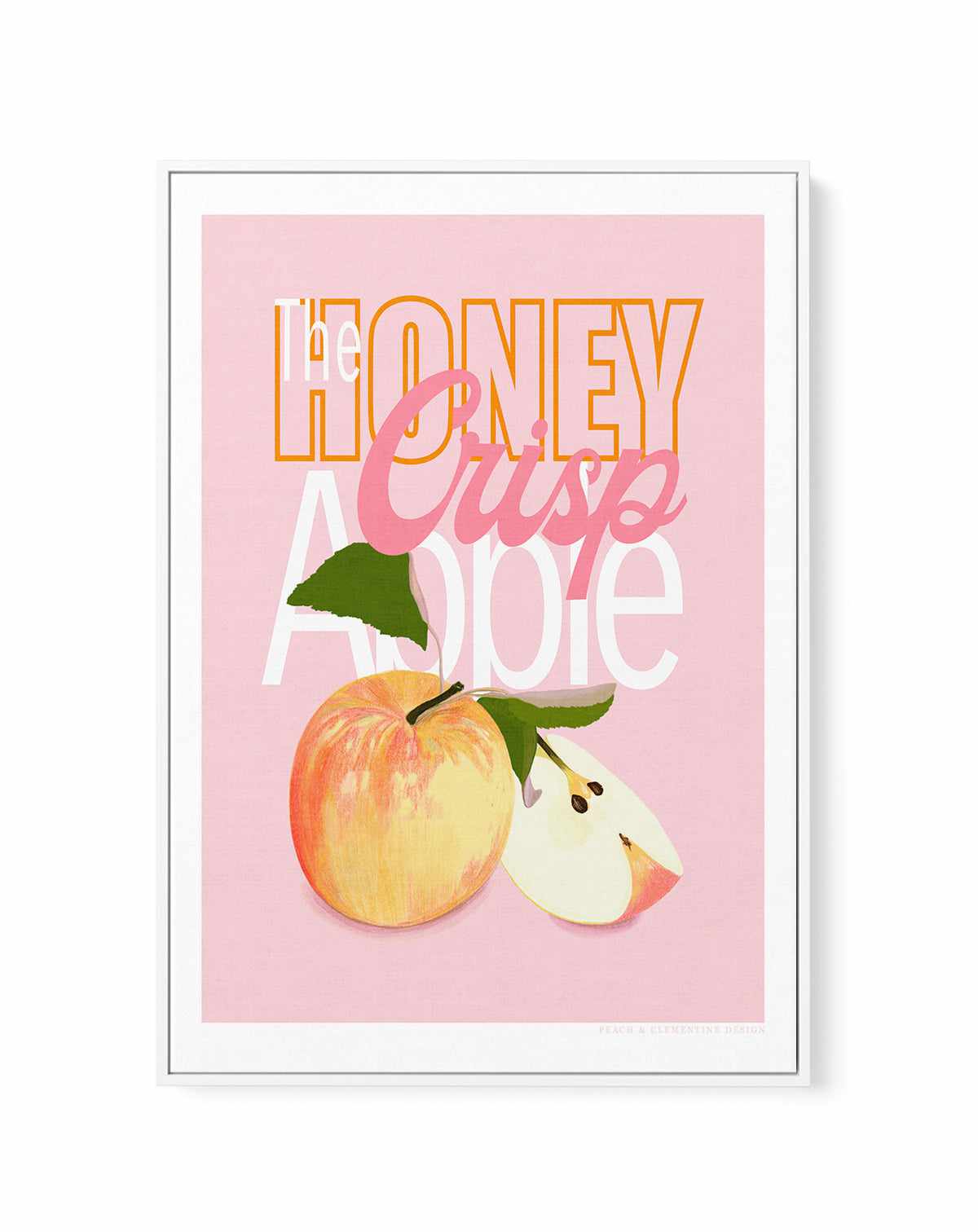 Honey Crisp Apple by Jenny Liz Rome | Framed Canvas Art Print