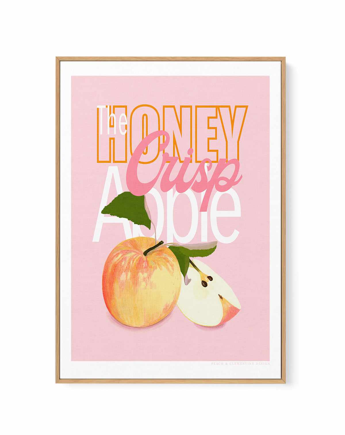 Honey Crisp Apple by Jenny Liz Rome | Framed Canvas Art Print