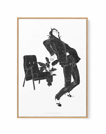 Honey Dancer I by Jenny Liz Rome | Framed Canvas Art Print from Olive et Oriel where you can shop wallpaper and artworks online