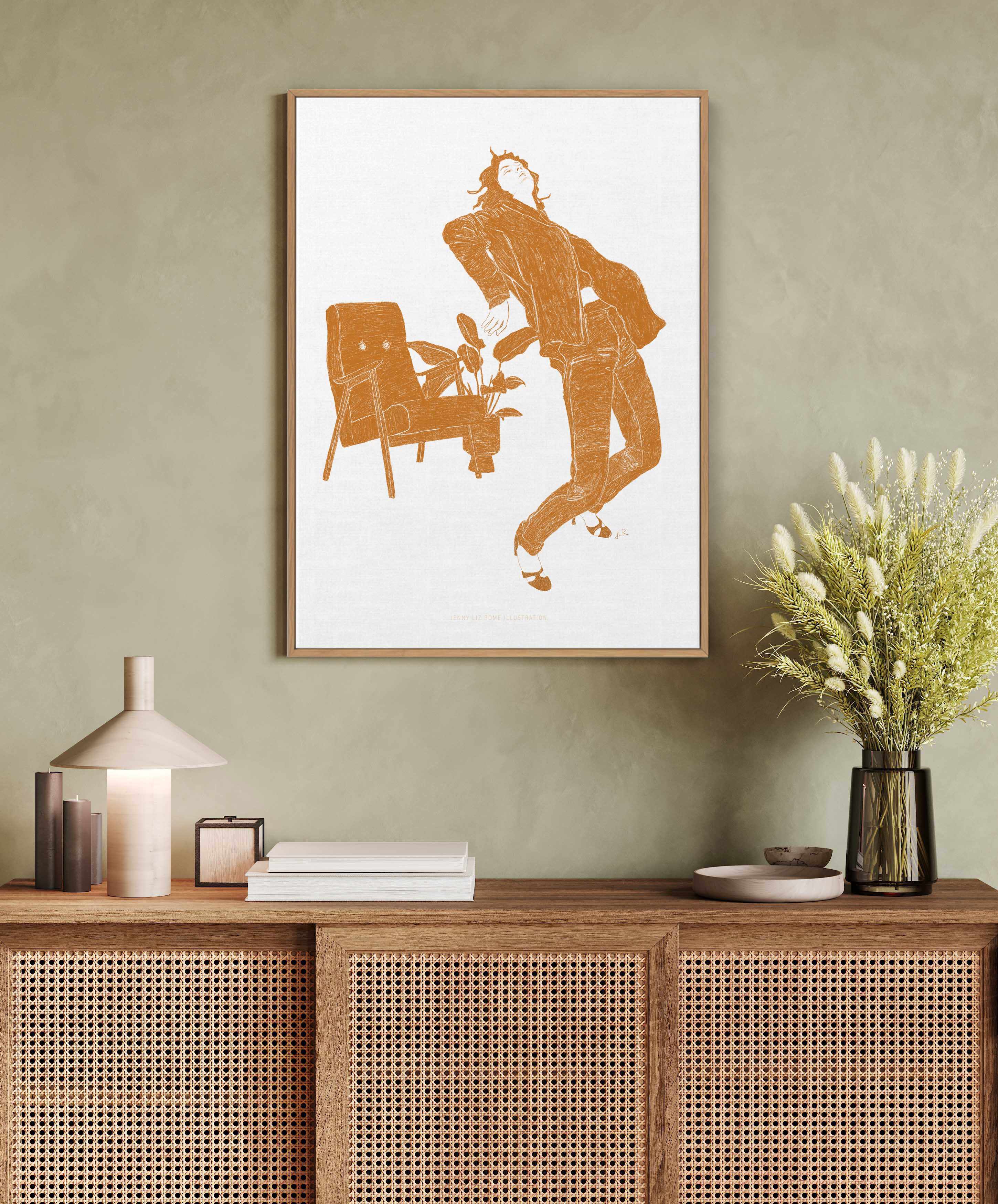 Honey Dancer II by Jenny Liz Rome | Framed Canvas Art Print