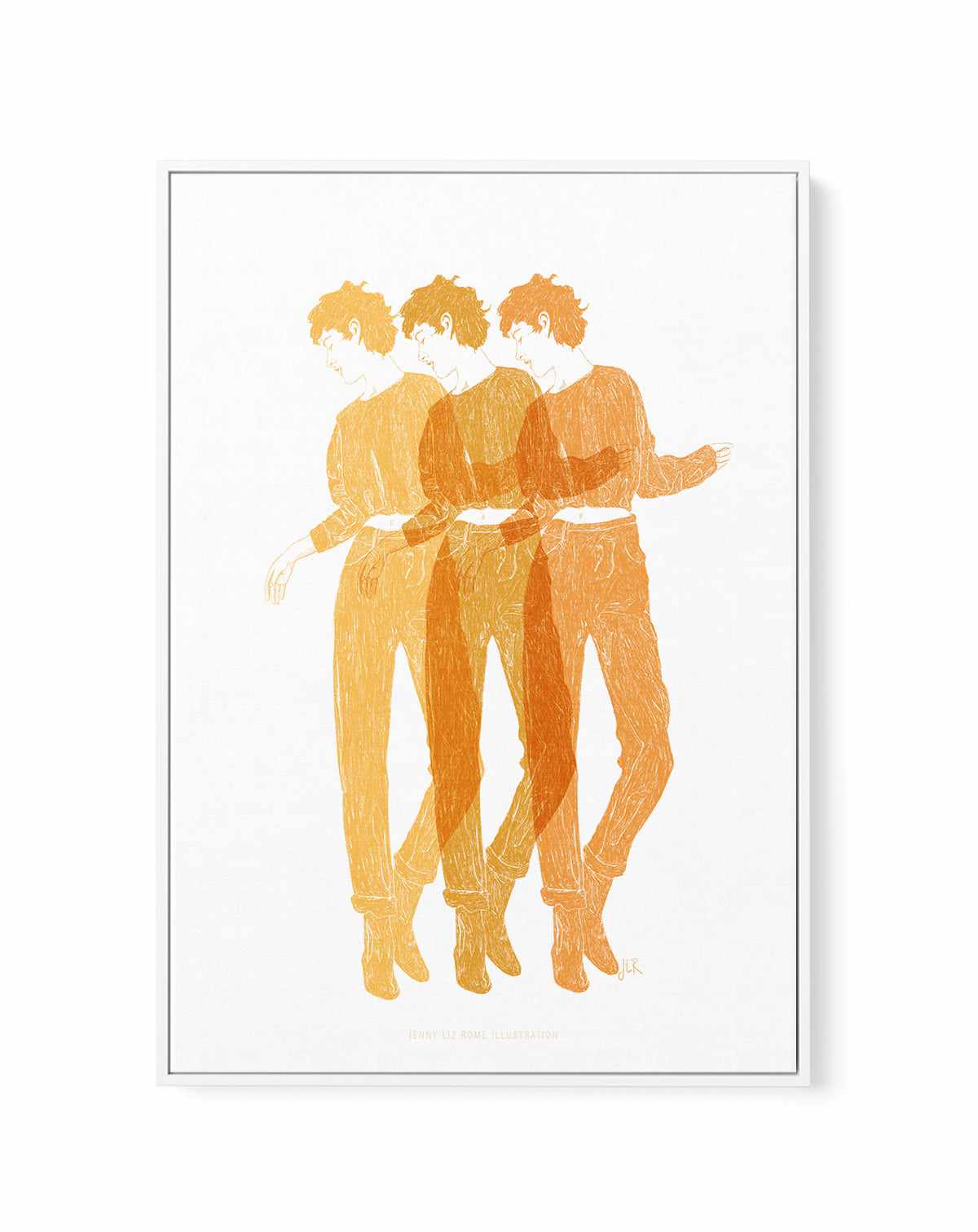 Honey Honey Honey by Jenny Liz Rome | Framed Canvas Art Print