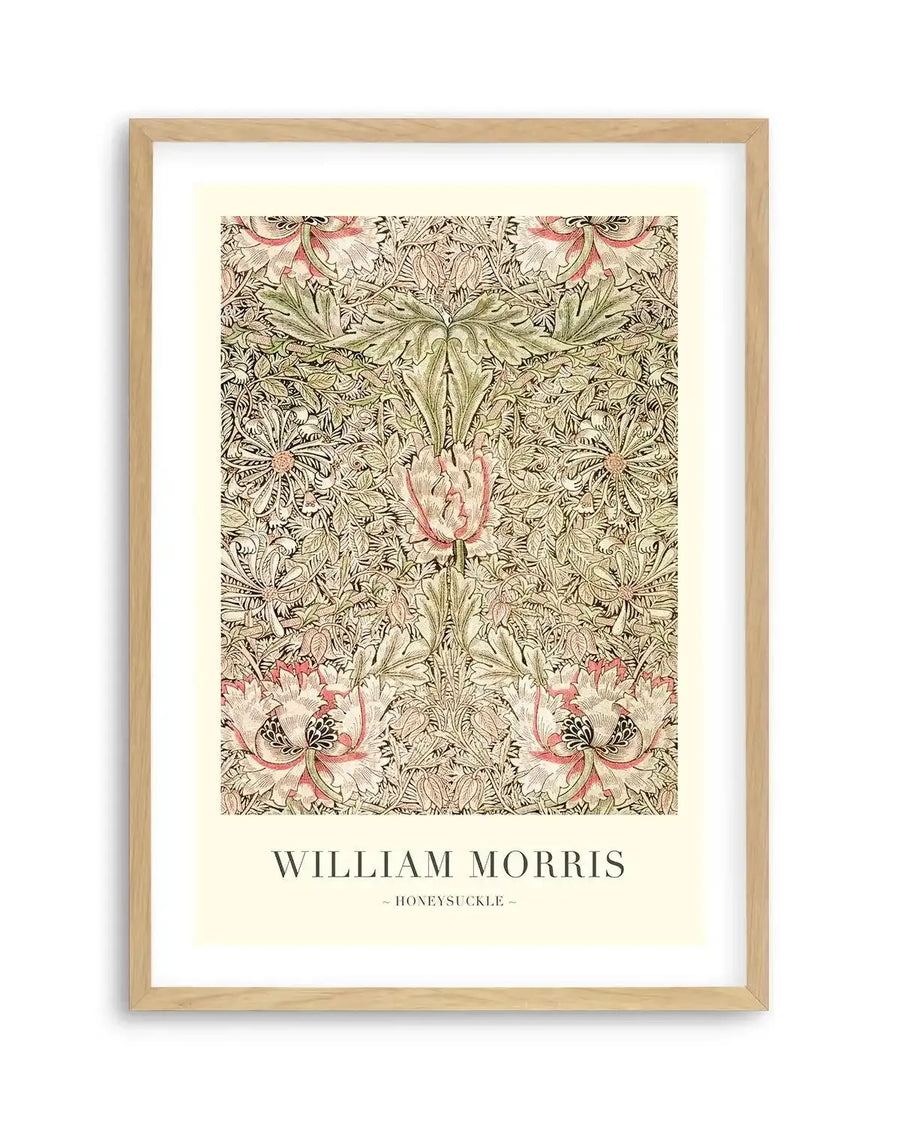 Honeysuckle by William Morris Art Print from Olive et Oriel where you can shop wallpaper and artworks online