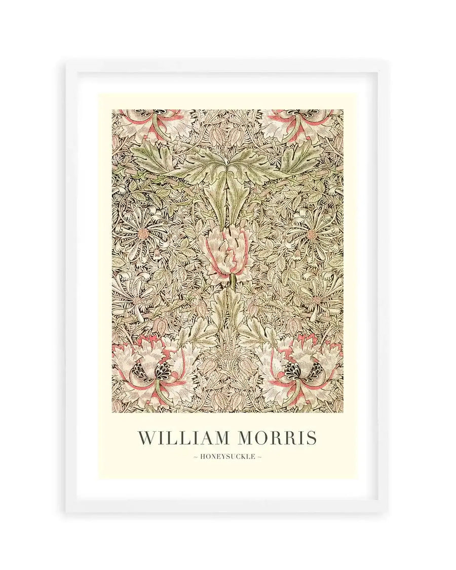 Honeysuckle by William Morris Art Print from Olive et Oriel where you can shop wallpaper and artworks online