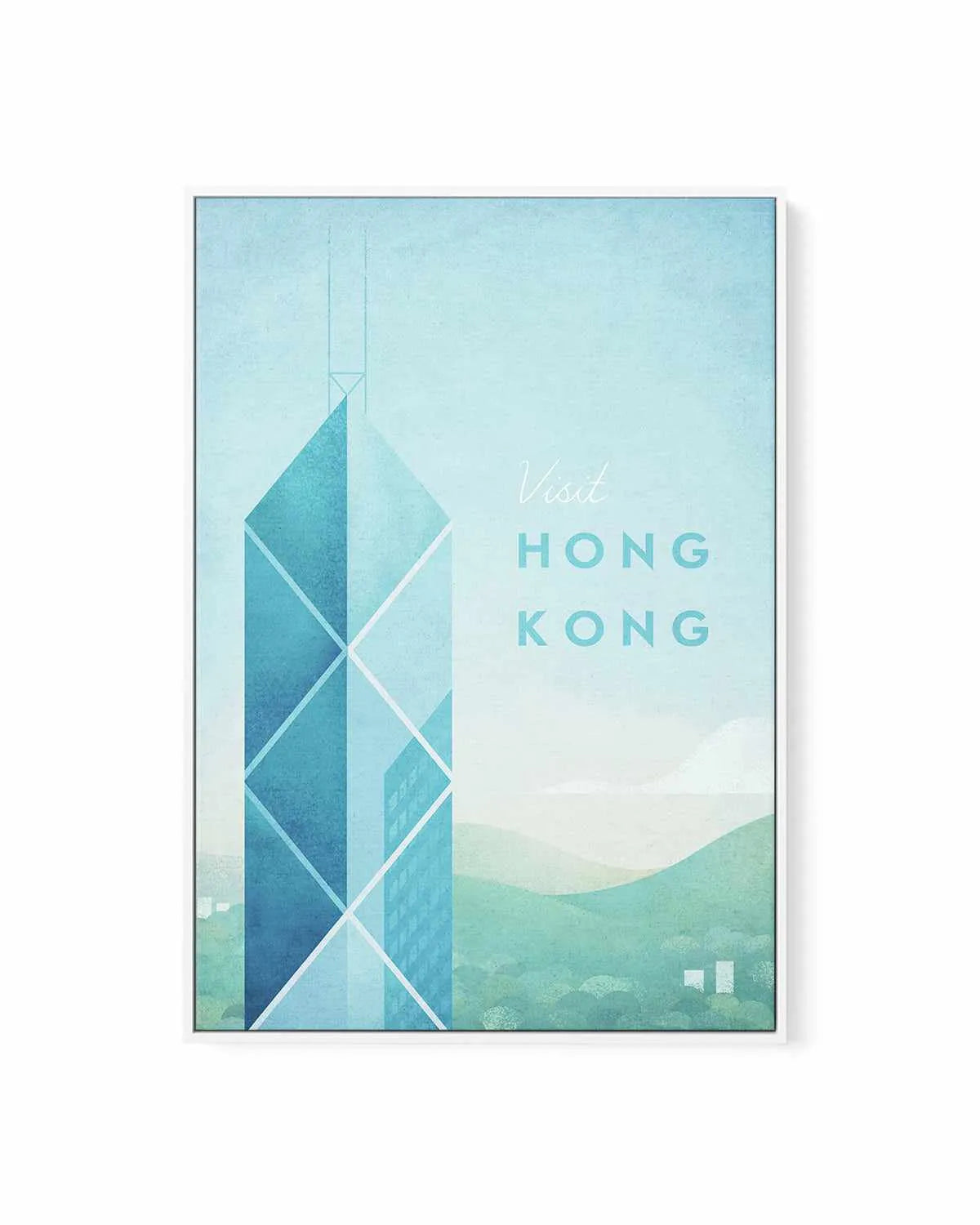 Hong Kong by Henry Rivers | Framed Canvas Art Print from Olive et Oriel where you can shop wallpaper and artworks online