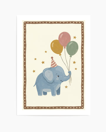 Hooray Little Elephant | Art Print