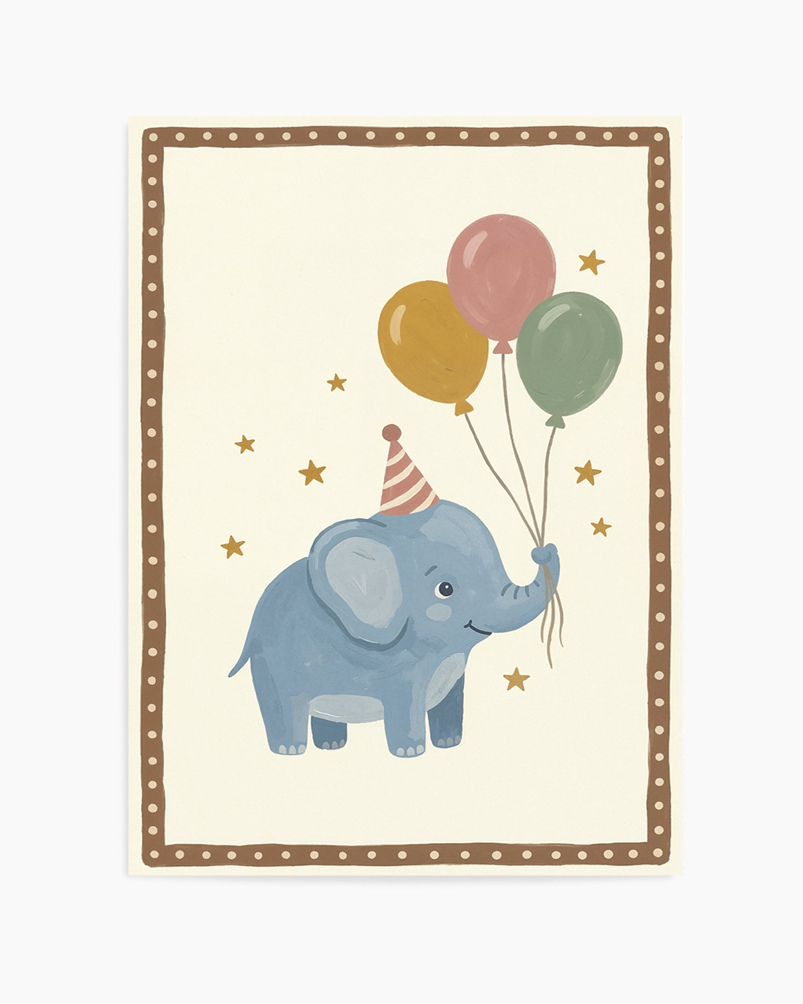 Hooray Little Elephant | Art Print