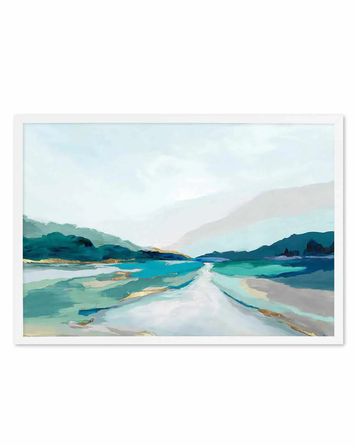 Hope Creek Blue Art Print from Olive et Oriel where you can shop wallpaper and artworks online