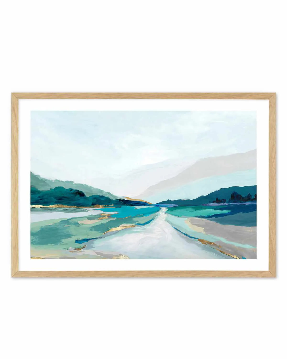 Hope Creek Blue Art Print from Olive et Oriel where you can shop wallpaper and artworks online