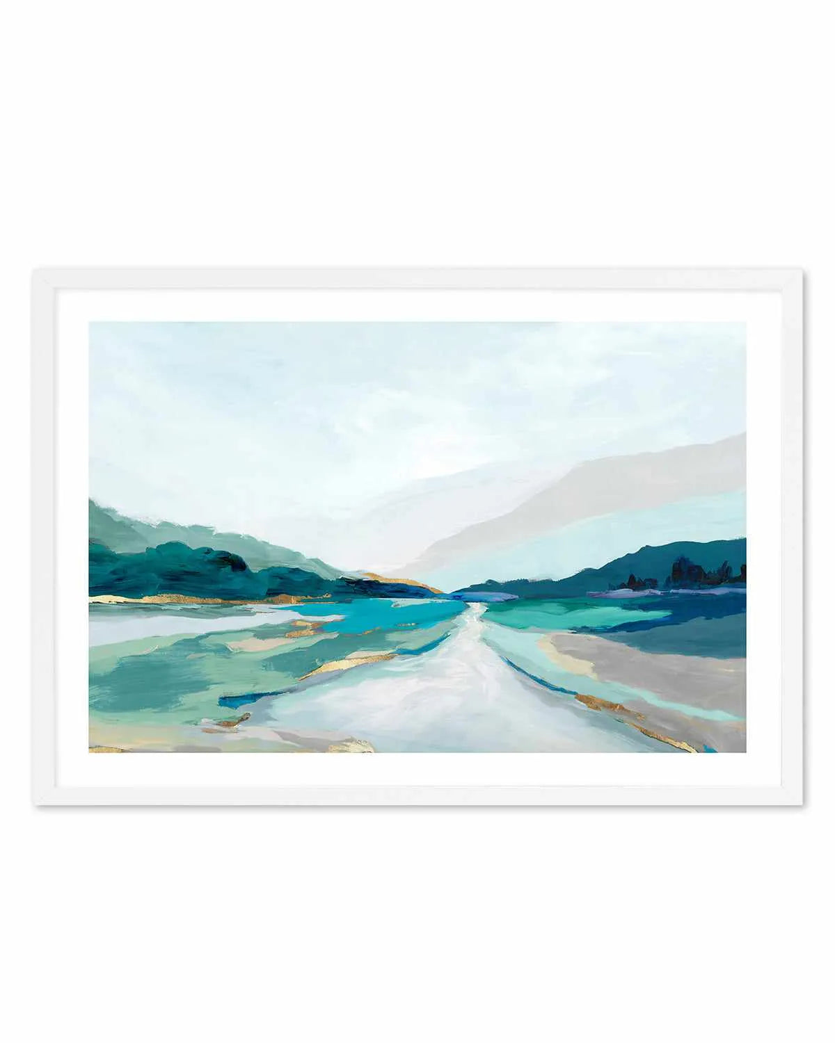 Hope Creek Blue Art Print from Olive et Oriel where you can shop wallpaper and artworks online