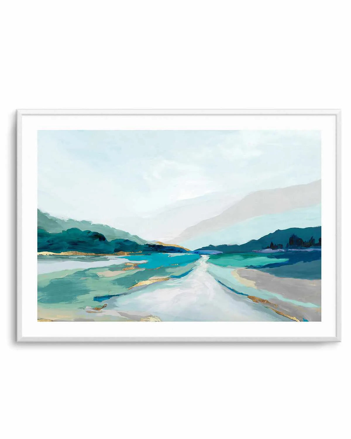 Hope Creek Blue Art Print from Olive et Oriel where you can shop wallpaper and artworks online