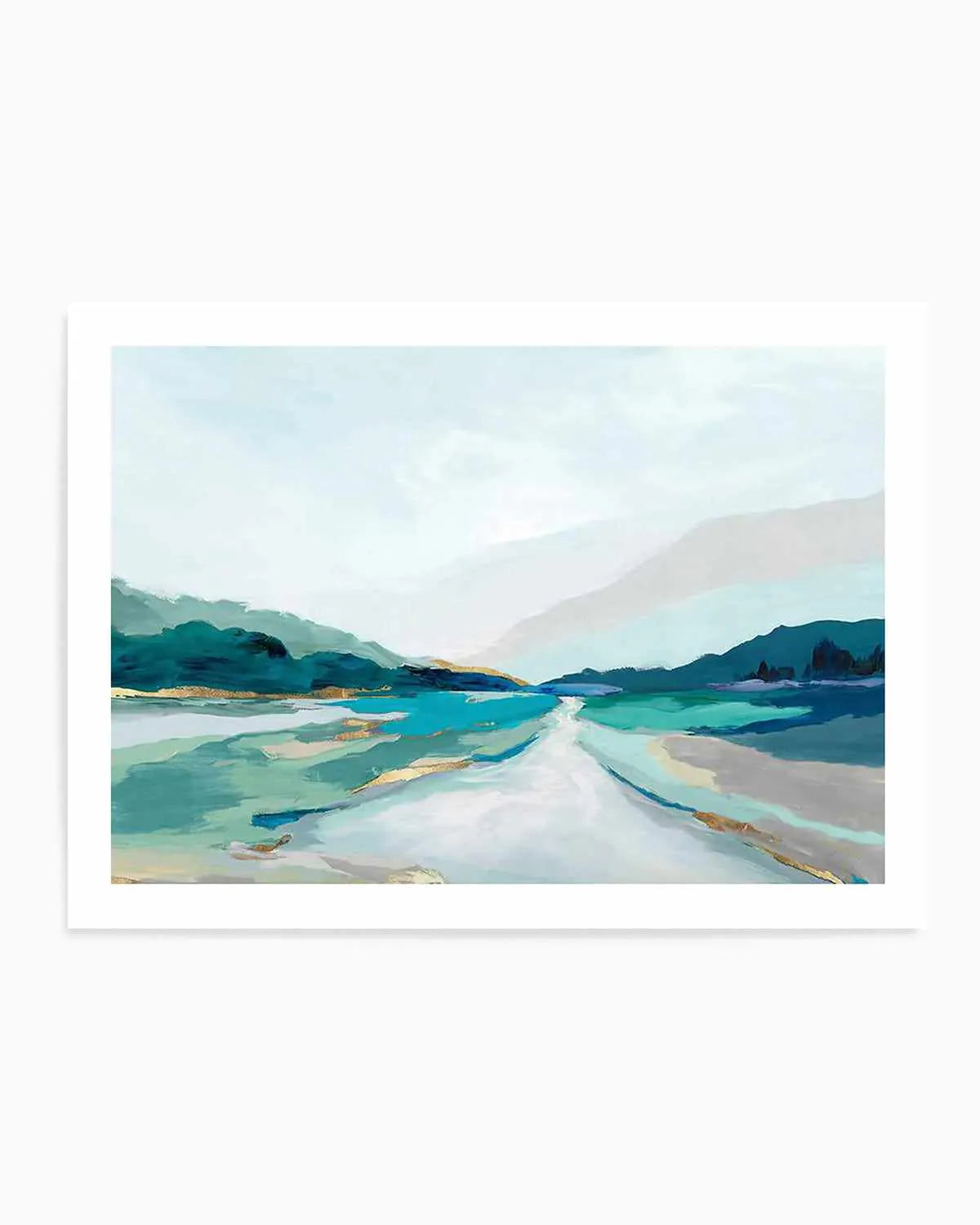 Hope Creek Blue Art Print from Olive et Oriel where you can shop wallpaper and artworks online