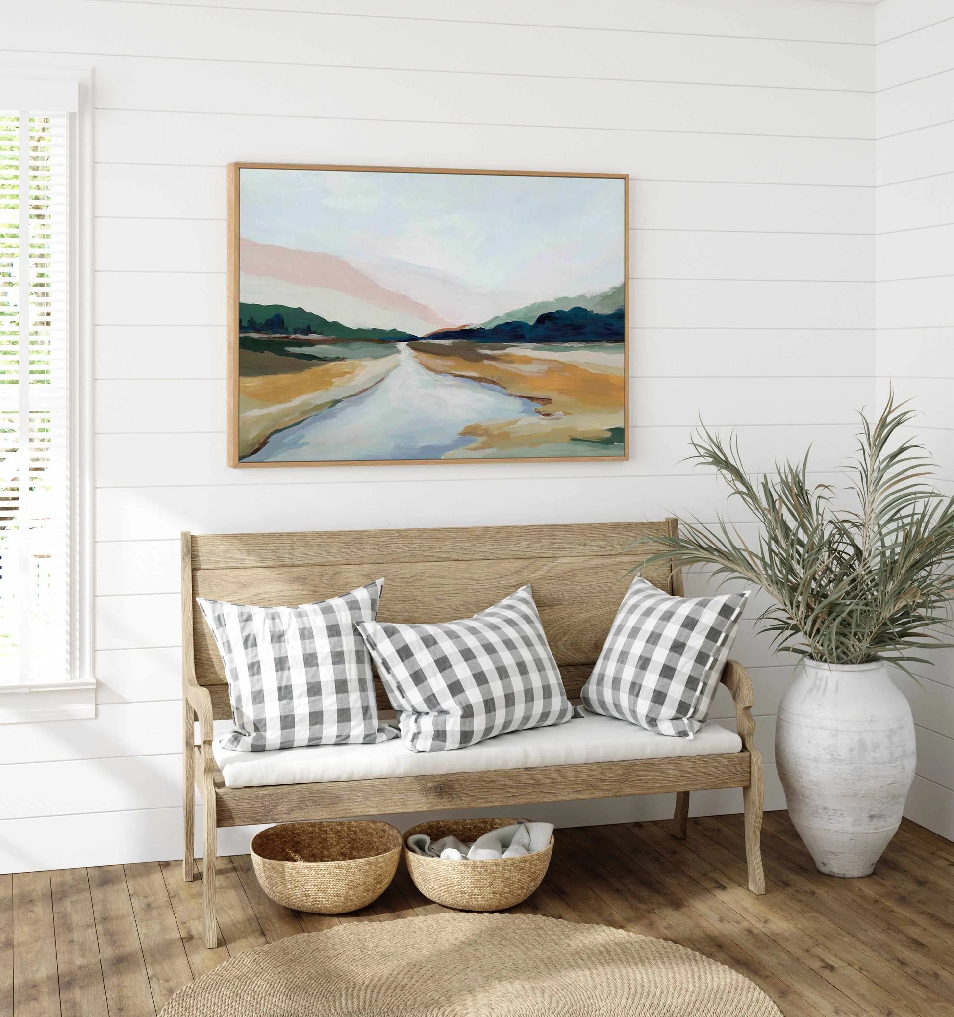 Hope Creek | Framed Canvas Art Print from Olive et Oriel where you can shop wallpaper and artworks online