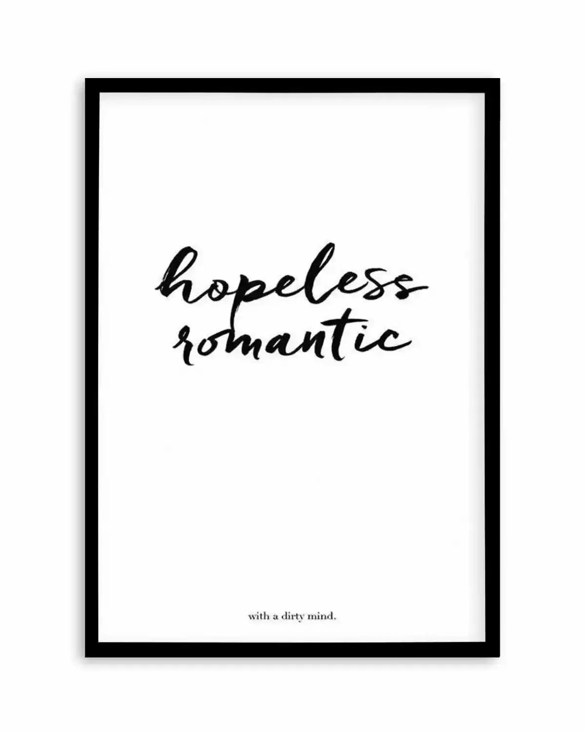 Hopeless Romantic Art Print from Olive et Oriel where you can shop wallpaper and artworks online