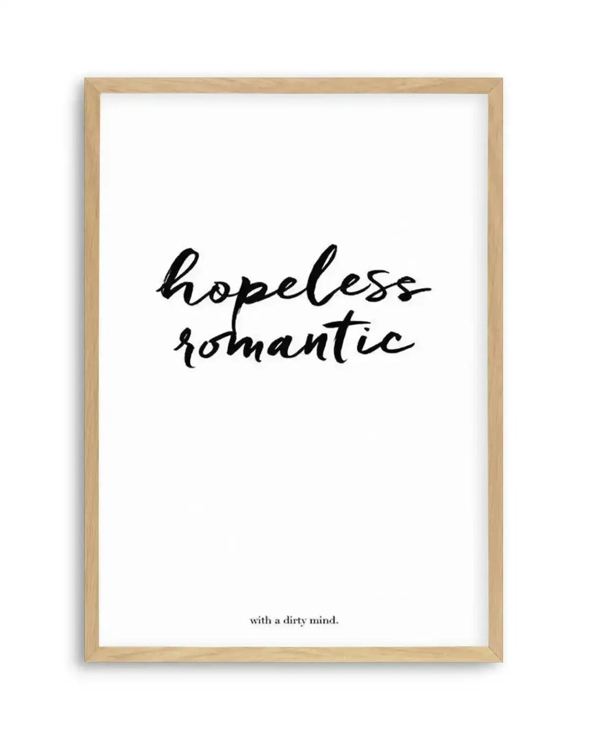 Hopeless Romantic Art Print from Olive et Oriel where you can shop wallpaper and artworks online
