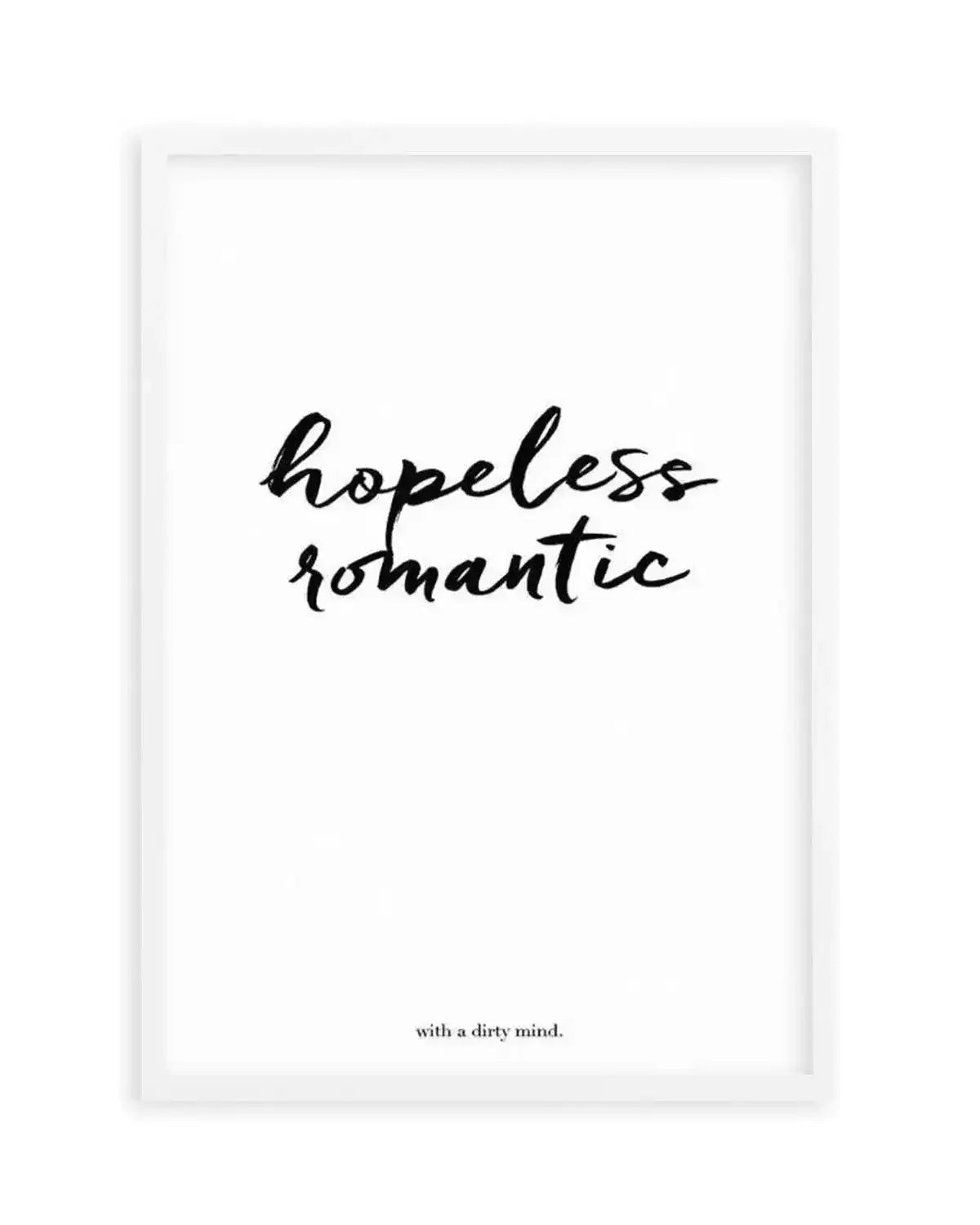 Hopeless Romantic Art Print from Olive et Oriel where you can shop wallpaper and artworks online
