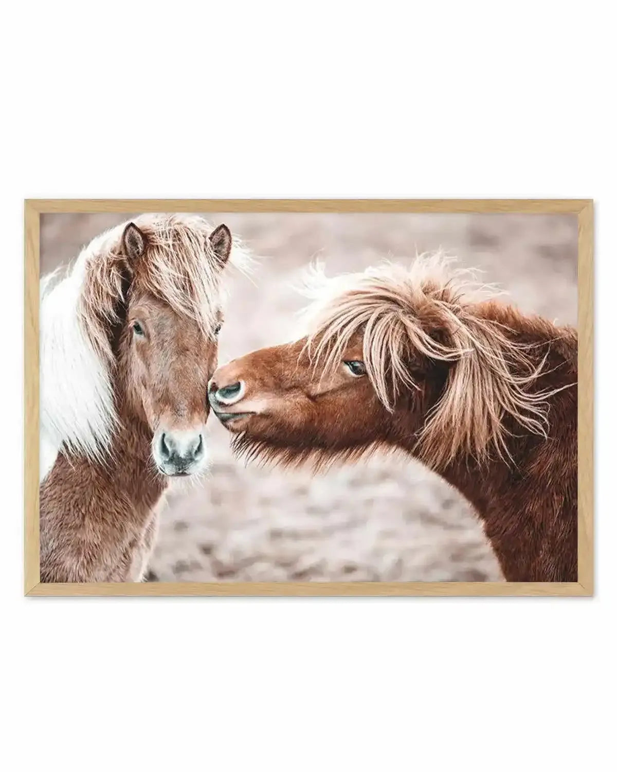 Horse Kisses Art Print from Olive et Oriel where you can shop wallpaper and artworks online