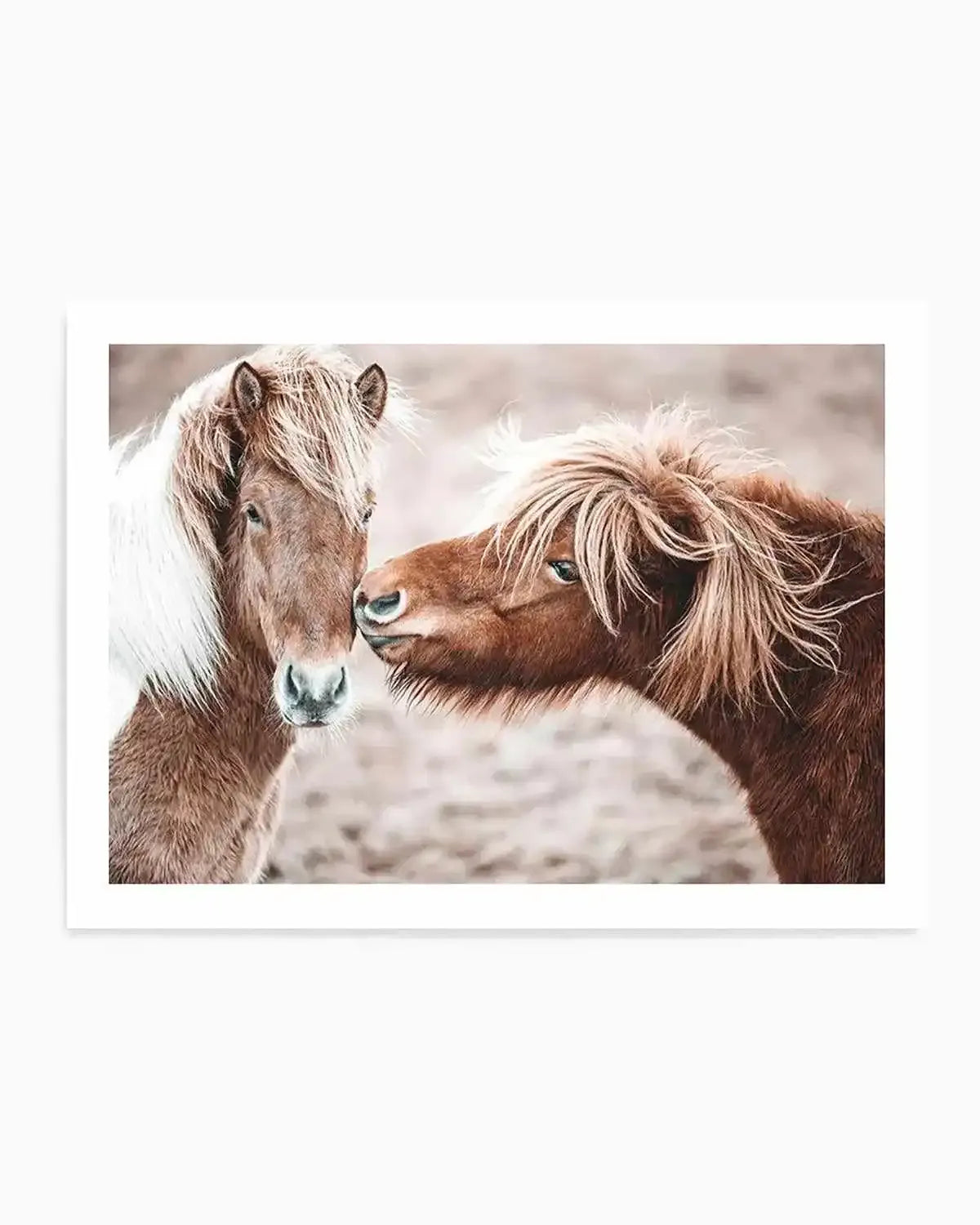 Horse Kisses Art Print from Olive et Oriel where you can shop wallpaper and artworks online