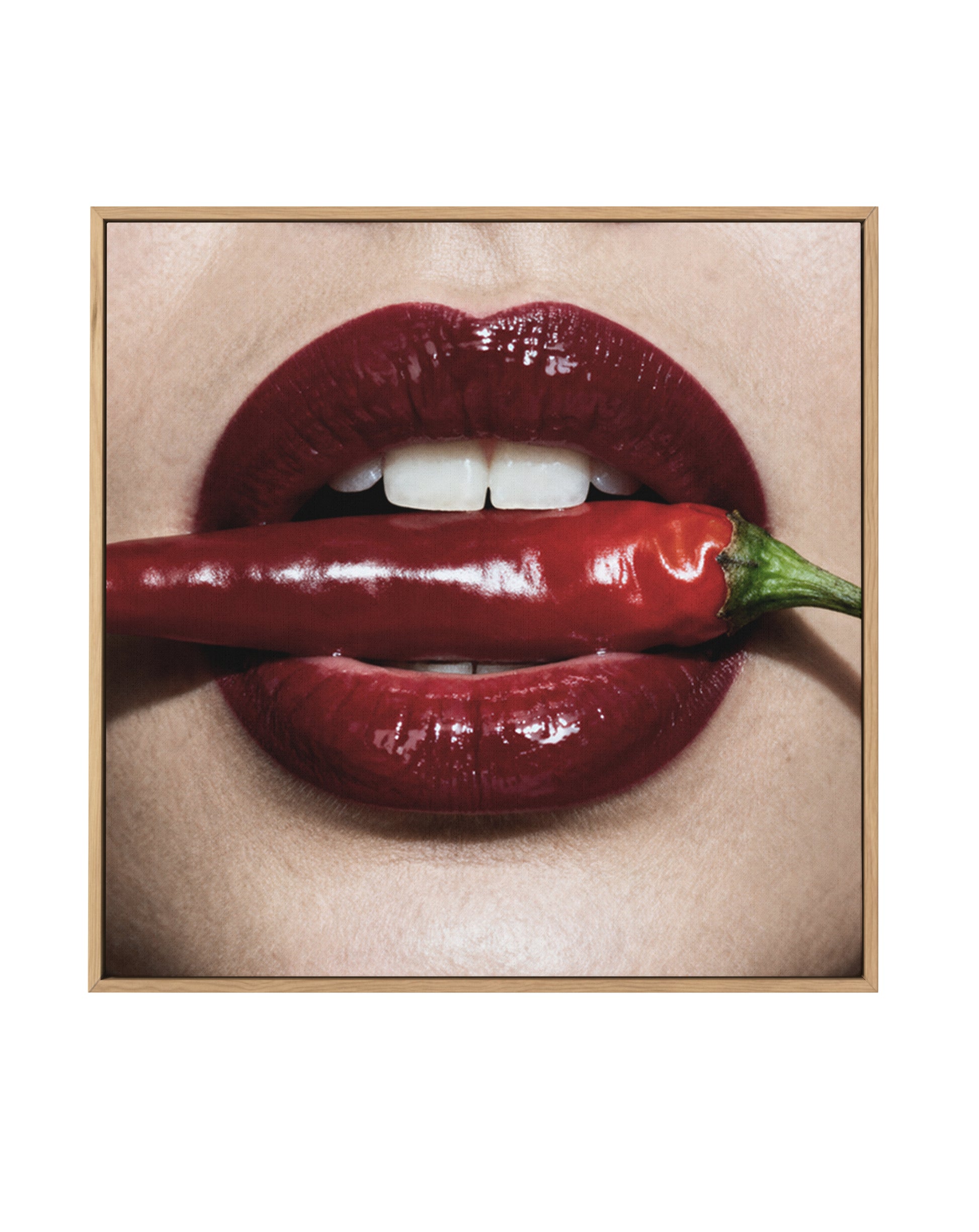 Hot Ones | Framed Canvas Art Print from Olive et Oriel where you can shop wallpaper and artworks online