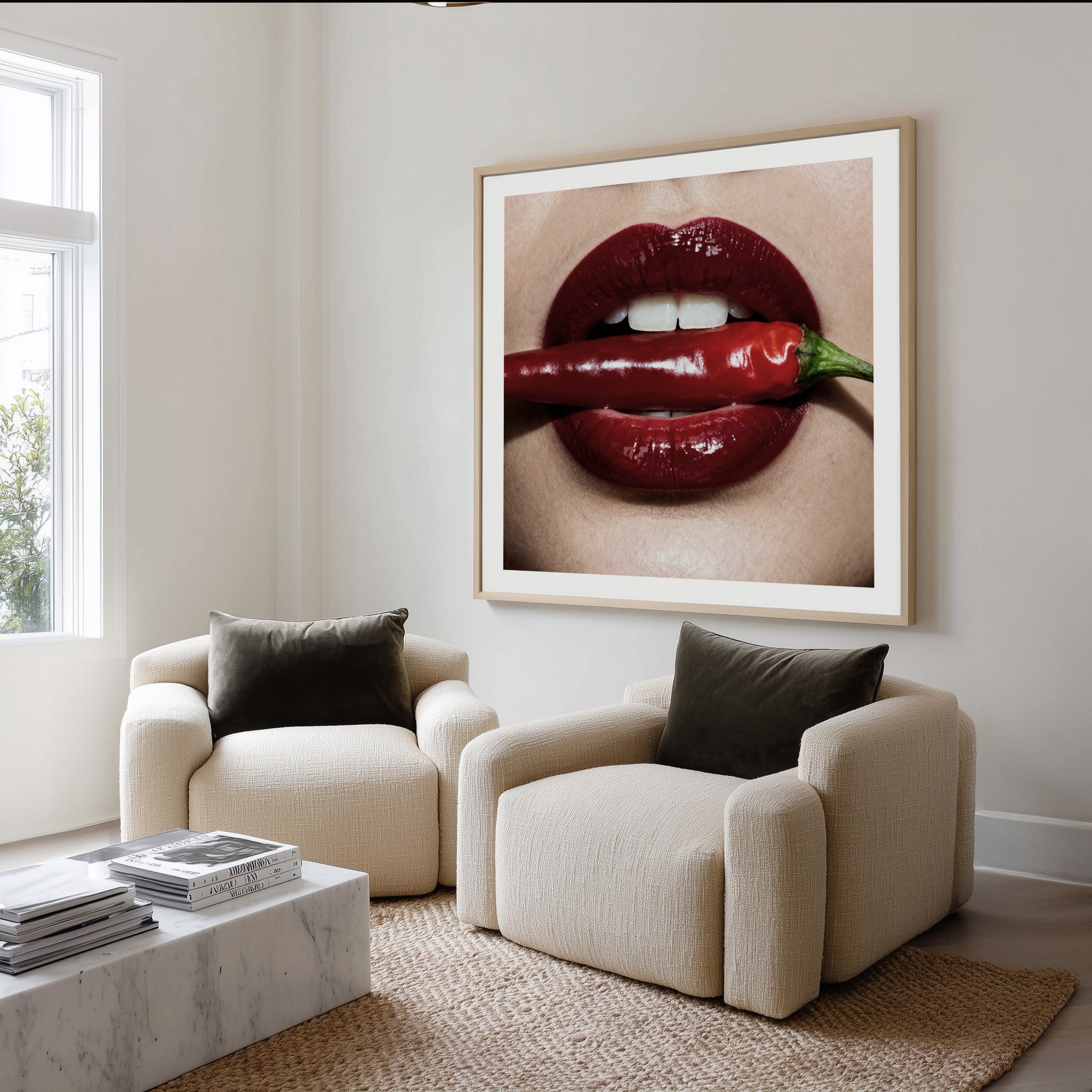 Hot Ones | Art Print from Olive et Oriel where you can shop wallpaper and artworks online