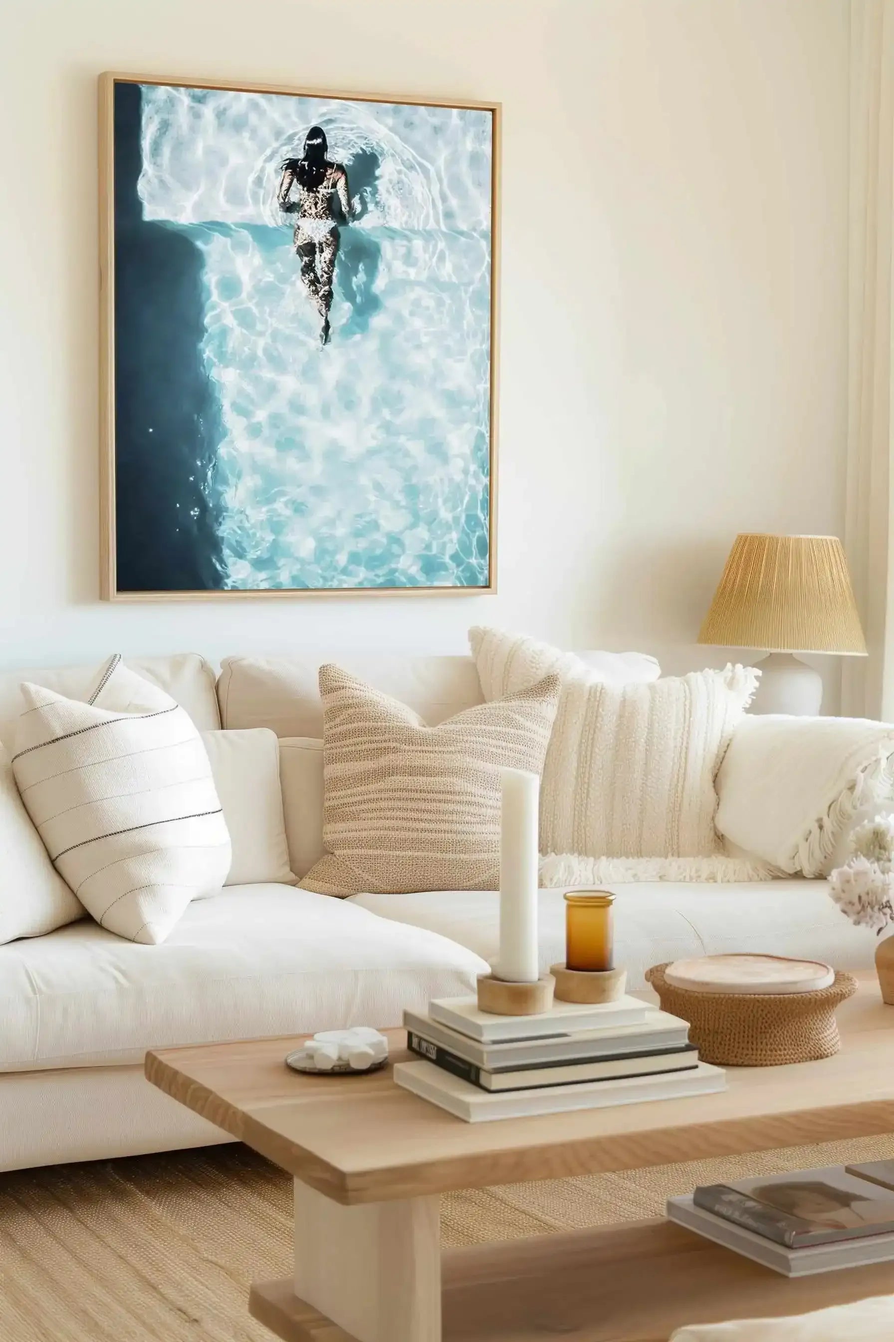Hot Summer Days | Aerial Photo Wall Framed Canvas Art Print from Olive et Oriel where you can shop wallpaper and artworks online