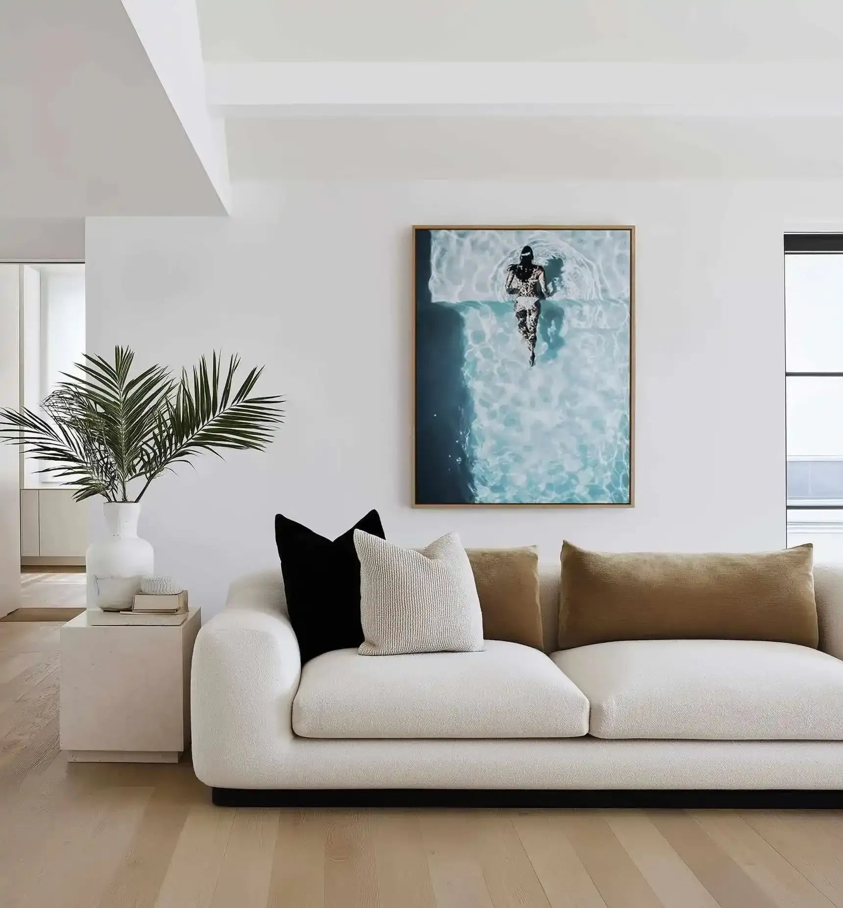 Hot Summer Days | Aerial Photo Wall Framed Canvas Art Print from Olive et Oriel where you can shop wallpaper and artworks online