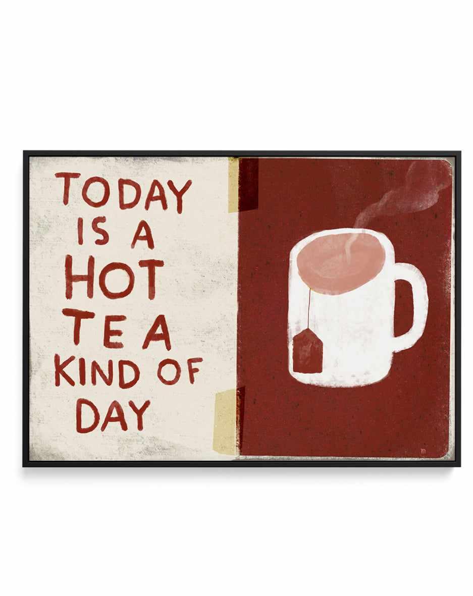 Hot Tea Day by Marco Marella | Framed Canvas Art Print from Olive et Oriel where you can shop wallpaper and artworks online