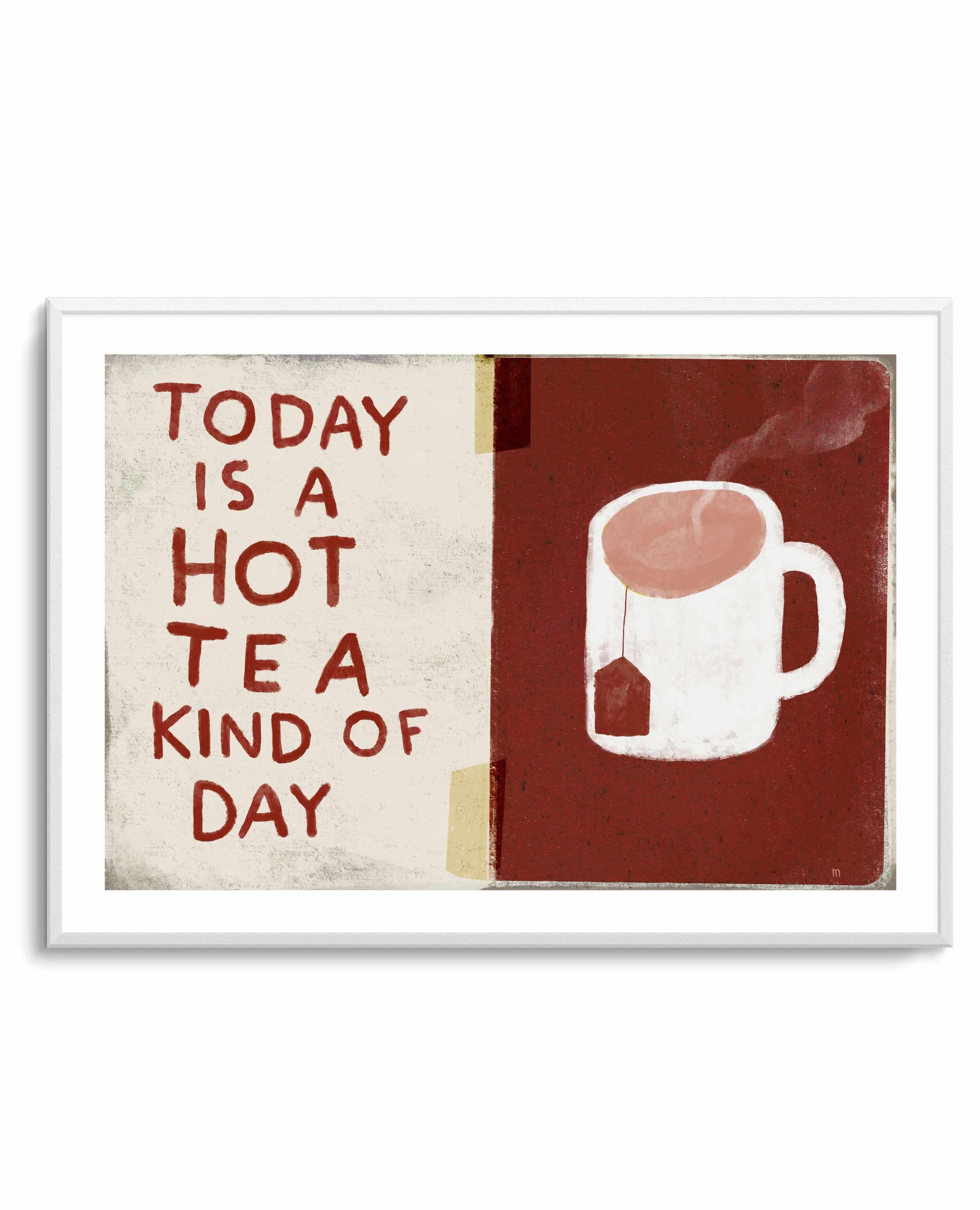 Hot Tea Day by Marco Marella | Art Print from Olive et Oriel where you can shop wallpaper and artworks online