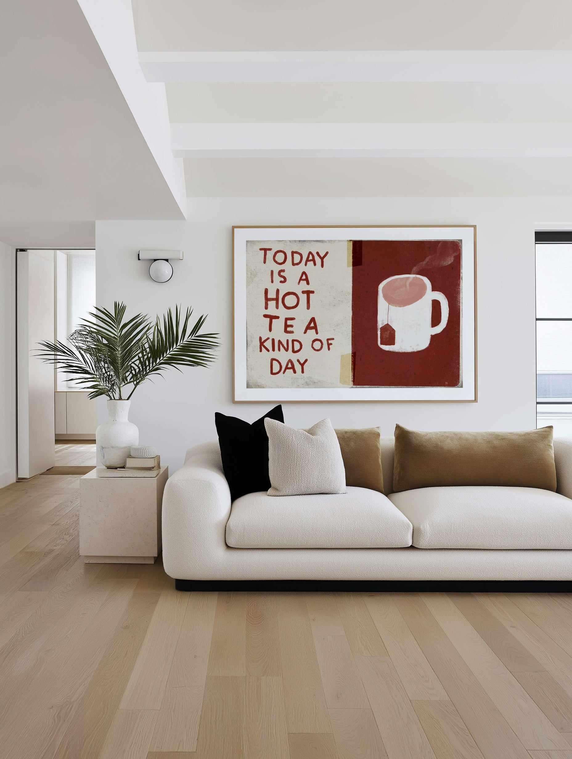 Hot Tea Day by Marco Marella | Art Print from Olive et Oriel where you can shop wallpaper and artworks online