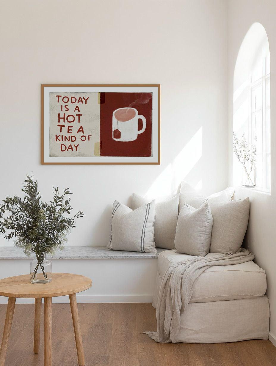 Hot Tea Day by Marco Marella | Art Print from Olive et Oriel where you can shop wallpaper and artworks online