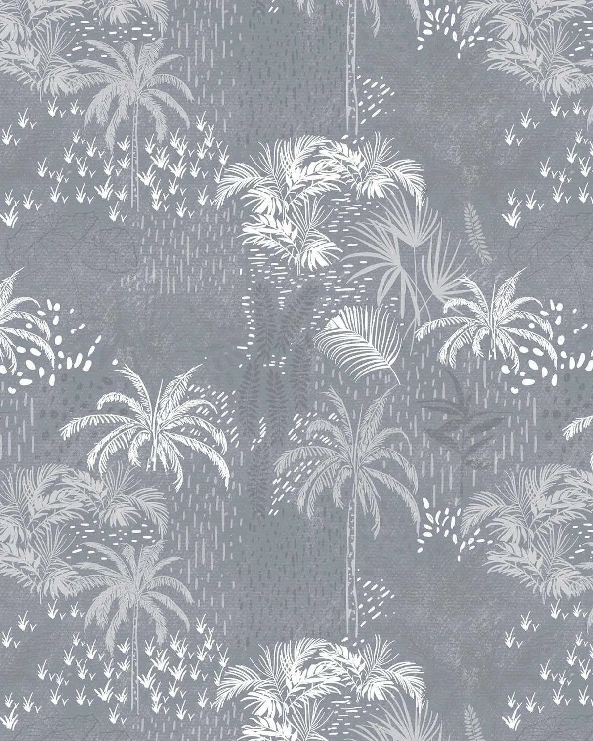 Hotel Bahamas In Denim Wallpaper - Olive et Oriel